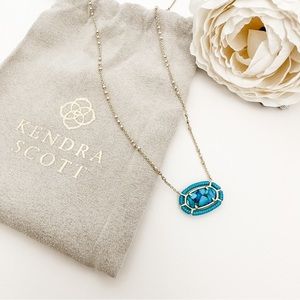 NWT Exclusive Design Kendra Scott and Tiff’s Treats Turquoise Elisa Necklace